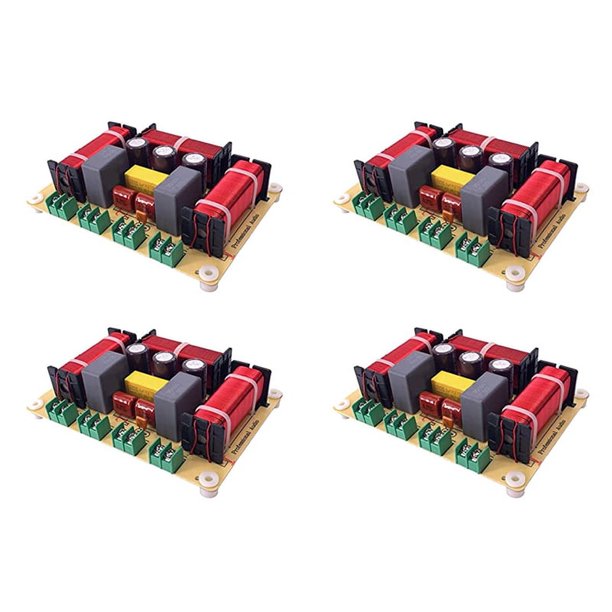4 Piezas 4 Way 300W Altavoz Divisor de Frecuencia Home Theater HiFi Stereo 4Unit Circuit Stereo Audio Crossover Filters