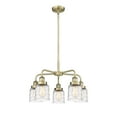 thumbnail image 5 of Innovations Lighting - Bell - 5 Light Stem Hung Chandelier In Art Deco, 5 of 5