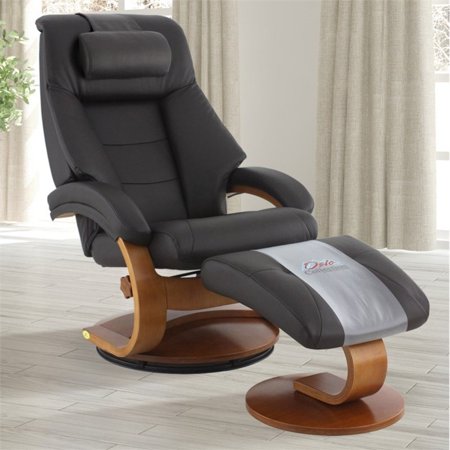 Pemberly Row Swivel Recliner And Ottoman With Pillow In Espresso Pemberly Row Swivel Recliner And Ottoman With Pillow In Espresso