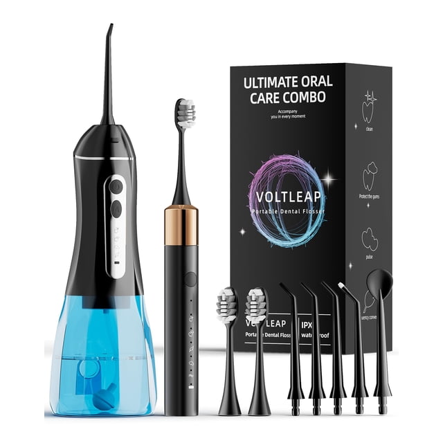 Cepillo de dientes eléctrico y irrigador bucal VOLTLEAP Combo
