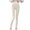 White, variant on Yoga Pants Women High Waist Seamless Lift Slim Fit Leggings Fitness Workout Yoga Leggings for Women Beige L