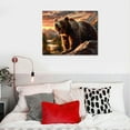 thumbnail image 5 of BCIIG Forest Bear Decor Wall Art Bear Wall Decor Bear  Bear Pictures for Wall Bear Canvas Print Painting Artwork for Bathroom Bedroom Living Room  16x12in, 5 of 6