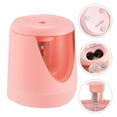 thumbnail image 4 of Pencil Sharpener Handheld Pink ABS Electric Sharpening Office Use 1Pcs, 4 of 6