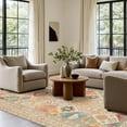 thumbnail image 3 of Area Rug x for Living Room Bedroom Dining Room Washable Rugs Vintage Distressed Print Carpet UltraThin Chenille Low Pile Lightweight Rug with Non Slip Backing Sepia, 3 of 7
