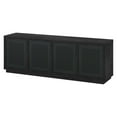 thumbnail image 6 of Pryce Rectangular TV Stand for TV's up to 78" in Black Grain/Black Rattan, 6 of 9