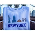 thumbnail image 2 of New York City Embroidered Sweatshirt, Embroidered State Crew Neck Sweatshirt, New York Skyline, New York City Crewneck, 2 of 5