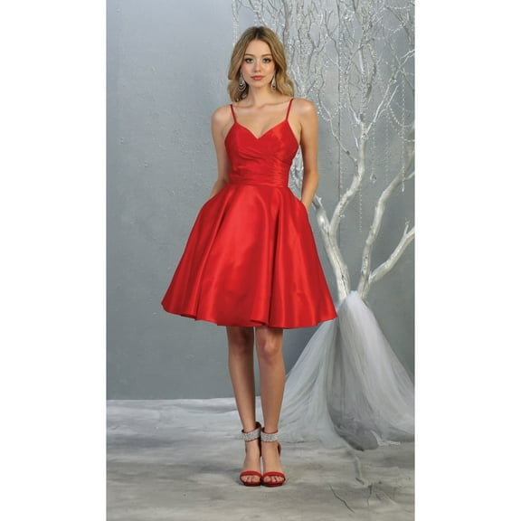 Juniors Womens Beautiful Ruched Bodice Homecoming Dress