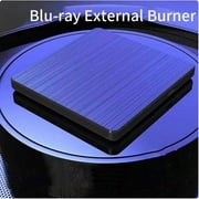 External Bluray DVD Drive, USB 3.0 and Type-C Blu-Ray Burner DVD Burner 3D Slim Optical Bluray CD DVD Drive Compatible with Windows XP/7/8/10, MacOS for MacBook, Laptop, Desktop