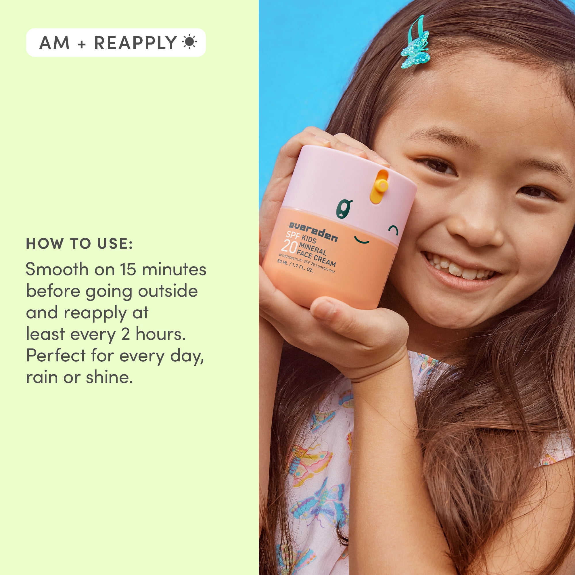 Evereden Kids Protective Mineral Face Cream SPF20