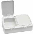 thumbnail image 1 of White plastic storage box with lid for home office, 1 of 3