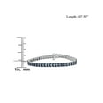 thumbnail image 4 of JewelersClub 1 1/2 Carat T.W. Blue Diamond Sterling Silver 2 Row Bracelet, 4 of 4