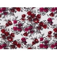 thumbnail image 2 of Zelouf Danielle Stretch Satin Print  , Sewing, DIY, Crafts Fabric by the Yard, 139 Owht/red, 1 Yard, 2 of 2