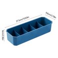 thumbnail image 3 of Organizador de ropa interior Caja de almacenamiento de plástico | Compartimento apilable de 5 rejillas | Diseño de Techo Abierto | Almohadillas antideslizantes | Cajón que ahorra espacio, 3 of 6