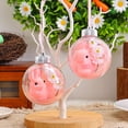 thumbnail image 5 of SIYTUAU Acrylic Easter Ball Decorative Pendant With Transparent Bunny And Flower For Window Home Spring Atmospheres Decor, 5 of 6