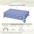 thumbnail image 2 of DouZhe Nappe Rectangulaire, Nappe Étoile Bleue Sans Couture pour Cuisine Salle à Manger, 72"x54 Pouces Polyester Imperméable, 2 of 6