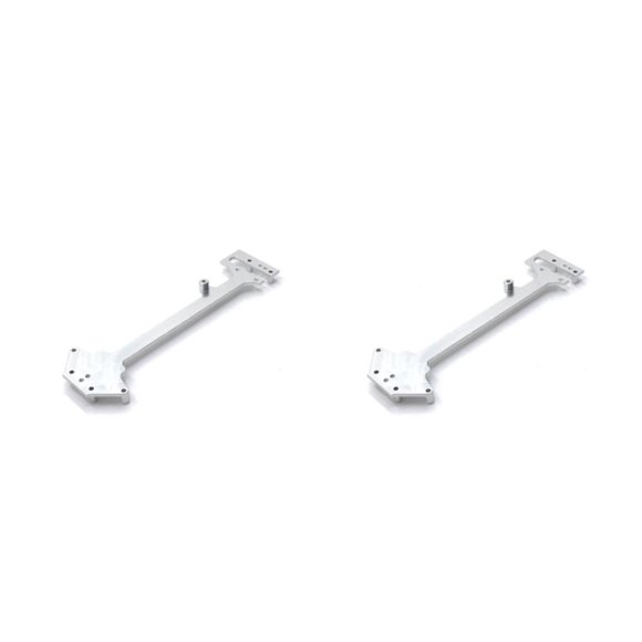 Vogacara Placa de segundo piso para coche RC, placas de Metal para vehículo de Control remoto, accesorios de actualización para reparación de Plata 2piezas