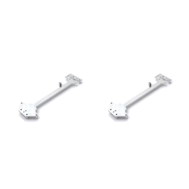 Vogacara Placa de segundo piso para coche RC, placas de Metal para vehículo de Control remoto, accesorios de actualización para reparación de Plata 2piezas