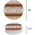 thumbnail image 1 of FMSHPON Leopard Print Set of 4 Round Coaster for Drinks, Absorbent Ceramic Stone Coasters Cup Mat with Cork Base for Home Kitchen Room Coffee Table Bar Decor, 1 of 6