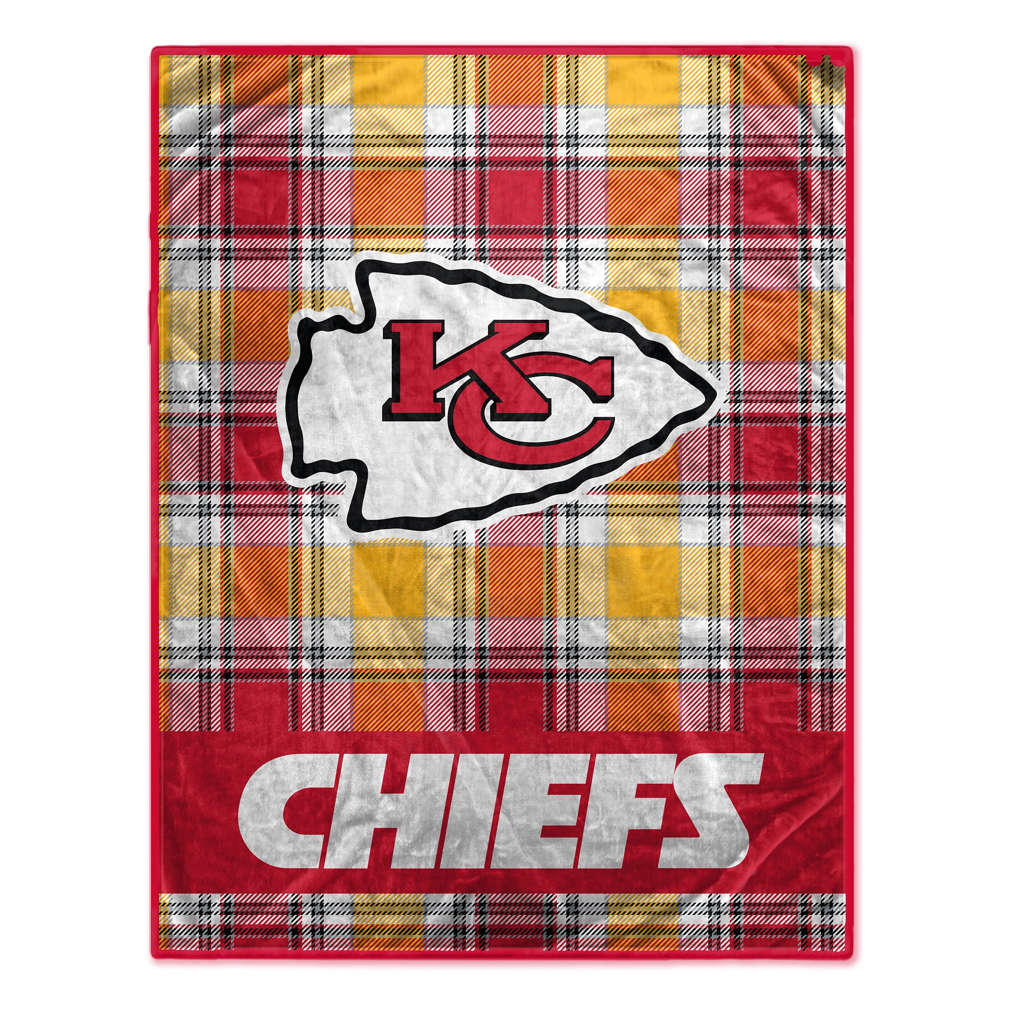 Logo Chair 616-26X 60 x 80 in. NFL Kansas City Chiefs Raschel Throw