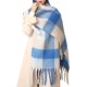 thumbnail image 1 of Bufandas gruesas de invierno para mujer, para clima frío, cálido, de punto grueso, a cuadros, de gran tamaño, 1 of 3