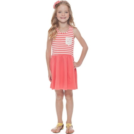 Girls Dress Sleeveless Striped Sundress Kids Clothing 2-10 Years Pulla ...