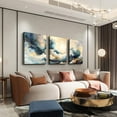 thumbnail image 2 of Hieng Wall Art For Bedroom Canvas Wall Decor For Living Room Field Scenery Wall Paintings Abstract Wall Pictures Office Decorations Framed Prints Artworks Modern Bathroom Room Home Decor 3 Piece, 2 of 5