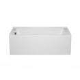 thumbnail image 4 of Malibu Home Driftwood ADA LH Rectangle Whirlpool Bathtub 60"x 30"x 18" in White, 4 of 6