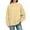 Yellow2, variant on CAIVO Women's Mock Neck Sweatshirt Oversized Long Sleeve Loose Fit Casual Solid Color Pullover Tops Relaxed Fit Fall Streetwear