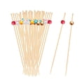 thumbnail image 4 of Palillos de cóctel,Selecciones de cócteles de madera navideñas Selecciones de frutas,Aperitivo Frutas Palillos De Bambú Decorativos,Decoraciones de comida para fiesta de Navidad Peal Food, 4 of 8