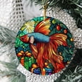 thumbnail image 2 of Fish Stained Glass Ornaments, Fish Ornament,Fish Christmas Tree Ornament, Fish Xmas Decorations TA5KvW, 2 of 5