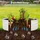 thumbnail image 5 of QinaQin Cama de cultivo redonda de acero galvanizado de 4 x 4 x 1 pies, jardinera metálica para exterior ideal para flores, vegetales y huerto elevado, 5 of 7
