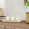 thumbnail image 2 of Dublin Brown Decorative Tray & Orb Set - 4-Piece Centerpiece for Living Room, Dining Room & Entry Table Decor, 2 of 10