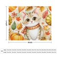Creaon Cute Cat Themed Pattern UltraSoft Flannel Blanket 55''x70