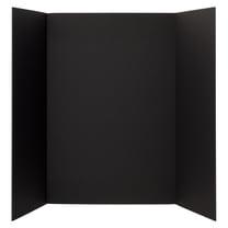 12 Pack: Black 36" x 48" Foam Tri-Fold Display Board