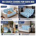 thumbnail image 6 of Xixirimido 2-Piece RV Couch Covers for Jackknife Sofa Bed, Super Stretch Elastic Camper Sofa Slipcover, Washable Anti-Slip RV Furniture Protector Pet Friendly, Camo Blue Shark Pattern, 6 of 7