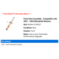 thumbnail image 2 of Front Strut Assembly - Compatible with 2001 - 2004 Mitsubishi Montero 2002 2003, 2 of 2
