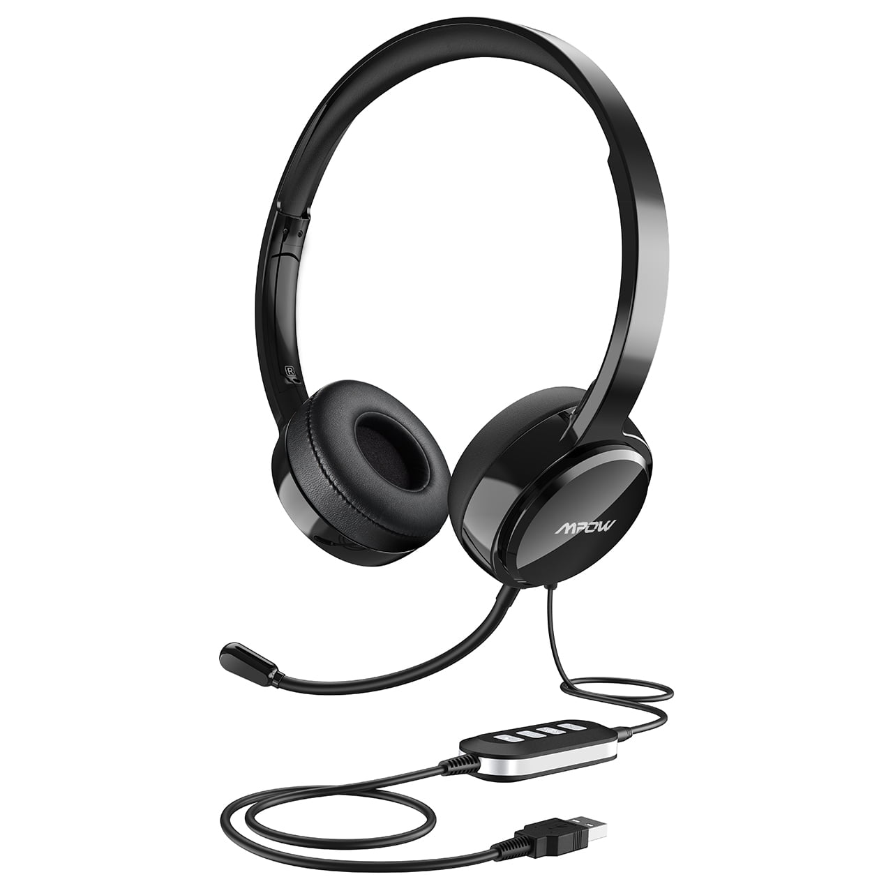270 Degree Boom Mic Soulsens Computer Headset with Microphone in-line Control with Mute for MS Comfort-fit 3.5mm Headset with Mic for Laptop Noise-canceling USB Headphones Online Class Webinar 