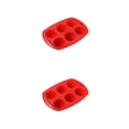 thumbnail image 2 of Toystoory Molde de silicona para pastel de 6 cavidades, taza para magdalenas de Chocolate DIY, tarta de huevo de encaje, pastelería, galleta, Rojo 2Conjunto, 2 of 6