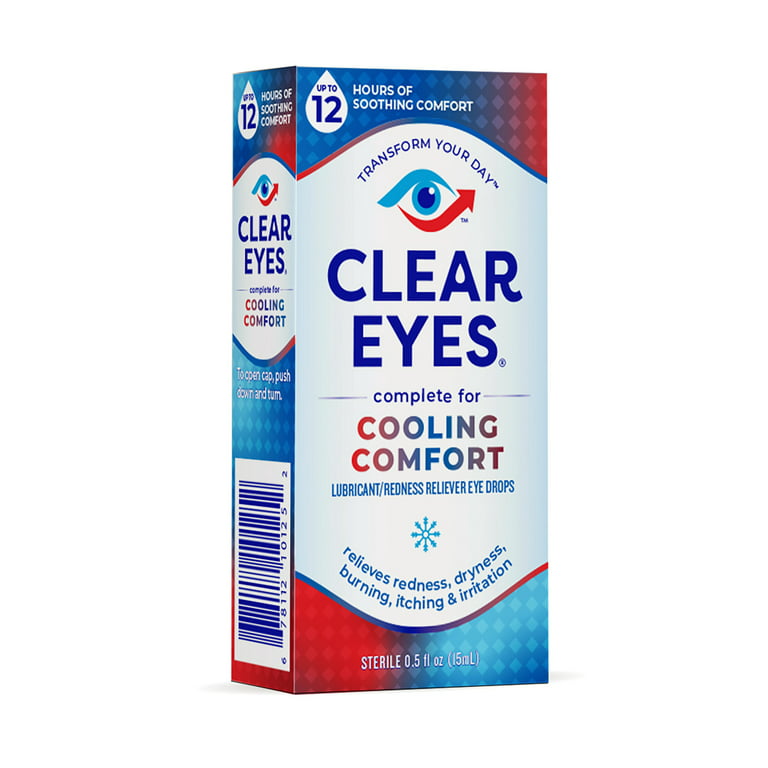 Clear Eyes Cooling Comfort Redness Relief Eye Drops, 0.5 fl oz - Harris  Teeter