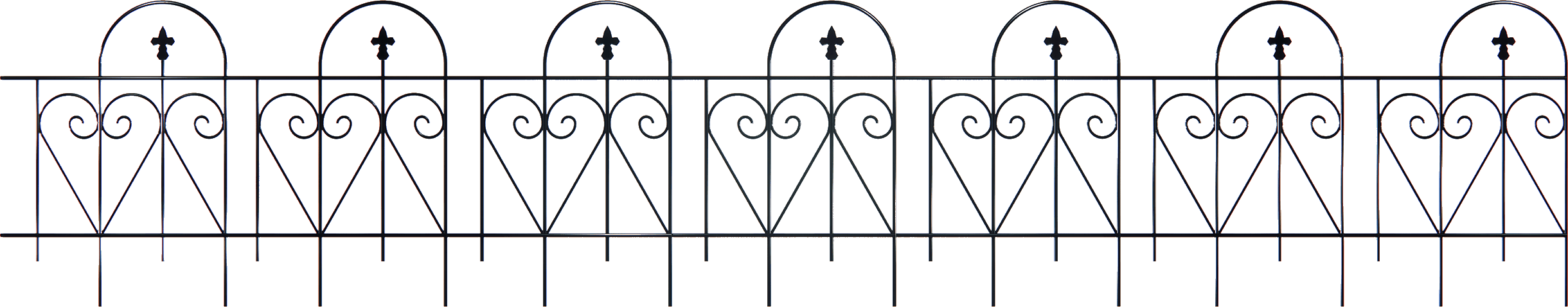 Holaki Decorative Garden Fence Galvanized Outdoor Rustproof Metal Landscape Wire Fencing Patio Fences Moveable Flower Bed Dogs Barrier Border