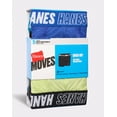 thumbnail image 4 of Hanes Moves Boys' Anti-Chafe Boxer Brief Underwear, Assorted, 5-Pack S, 4 of 7