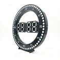 12Inch Silent Digital Led Luminous Wall Clock Large Display for Home