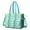 LightBlue Dinosaurs Trees, variant on Teacher Tote Bag,LightBlue Dinosaurs Trees Pattern Teacher Utility Tote Bag,Large Work Tote Bags for Women with Multiple Pockets,Top Zipper Closure,13.8x10.6x6.7 Inch