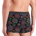 thumbnail image 4 of Men's Boxer Briefs, Colorful Cartoon Flowers Soft Comfy Mens Underwear Boxer Briefs Breathable With Widen Waist, 4 of 7