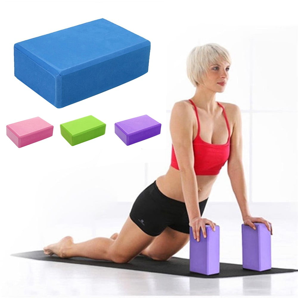 Exercise Fitness Yoga Blocks Foam Bolster Pillow Cushion EVA Gym Training 