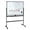 Black, variant on solautey Double-Sided Mobile Whiteboard, 50 Inches, Magnetic Rolling Dry Erase White Board on Wheels - Wall Planner Dry Erase Board