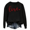 thumbnail image 4 of yievot Women Valentine's Day Sweatshirts Heart Graphic Crew Neck Pullover Long Sleeve Casual Shirts Tops, 4 of 8