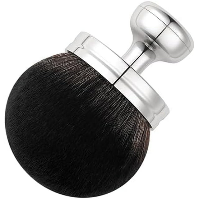 Extra Large Body Self Tanner Makeup Brush, 3 Inch Wide-headed Self Tanning Kabuki Blend Brush for Powder, Blusher, Foundation, Bronzer, Self Tan Face, Body, Leg and Back Applicator (Metallic Gray)
