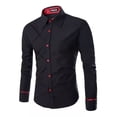 thumbnail image 3 of Camisa Hombre Casual Formal Vestir Slim Fit Strech Rombo Am7, 3 of 7