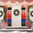 thumbnail image 7 of 1 Pair Nutcracker Christmas Porch Decorations Outdoor Soldier Model Hanging for Kids Home Party, 71" x 12", 7 of 7